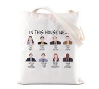 FOTAP The O-ffice In This House We Tote Bag TV Show Inspired Gift Shopping Bag Fans Gift (THIS HOUSE UK)