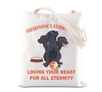 FOTAP Three-Headed Dog Tote Bag Cerberus Gift Greek Mythology Lover Gifts Persephone Kennel Club Shopping Grocery Bag (Kennel UK2)