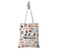 FOTAP Triathlon Gift Triathlete Survival Kit Gift For Female Male Triathlete Themed Bag Gift (TRIATHLETE tote)