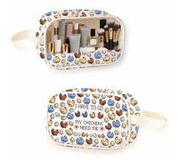 FOTAP Valley Game Inspired I Have To Go My Chicken Need Me Clear Makeup Bag Video Game Bag Pixel Chicken Lover Gift, need me C-Makeup, Clear Makeup Bag