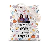 FOTAP You're The Rory To My Lorelai Gilmore Aesthetic Girls Inspire Tote Bag Best Friend Gift Rory& Lorelai Fan Gift (Rory Lorelai UK)