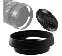 39mm Metal Curved Lens Hood, 39 mm Vented Hood, Tilted Lens Hood for Fuji Leica Leitz Panasonic Olympus Panasonic Sony Lens, 39mm Screw-in Lens Hood