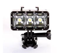 Fotga 30 m Waterproof Dimmable LED Diving Light Video Light for GoPro Hero 3 + 3 2 1, SJCAM SJ4000 selfie SJ5000 Dazzne P2 Xiaomi Yi Sport Action Camera, Gopro Accessories Rechargeable Battery