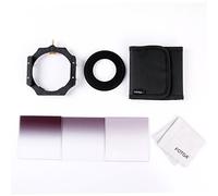 Fotga 4x4 100mm Square Filter Set 3pcs Gradual Neutral Density Filter G-ND2 4 8+1pcs Filter Holder +1pcs Clean Cloth +1pcs 3-slots Filter Case + 1pcs Adapter Rings (72mm) for Cokin P Series and Matte Box Filter Tray (Adpter Ring 72mm)