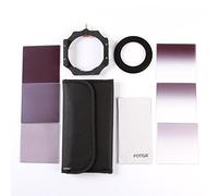 Fotga 4x4 100mm Square Filter Set 3pcs Square Neutral Density Filter ND2 4 8 + 3pcs Gradual Neutral Density Filter ND2 4 8+1pcs Filter Holder +1pcs Clean Cloth +1pcs 6-slots Filter Case + 1pcs Adapter Rings (72mm) for Cokin Z Series and Matte Box Filter Tray (Adpter Ring 72mm)