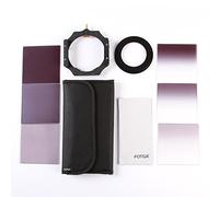Fotga 4x4 100mm Square Filter Set 3pcs Square Neutral Density Filter ND2 4 8 + 3pcs Gradual Neutral Density Filter ND2 4 8+1pcs Filter Holder +1pcs Clean Cloth +1pcs 6-slots Filter Case + 1pcs Adapter Rings (55mm) for Cokin Z Series and Matte Box Filter Tray (Adpter Ring 55mm)