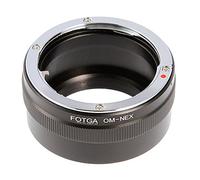 Fotga Adapter Ring for Olympus OM to Sony E-mount, Aluminum Alloy, Supports AE Priority / Manual, Infinity Focus, Black