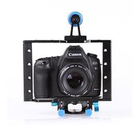 Fotga Aluminum DSLR Camera Cage Kit With 15 mm Rod Rig for Nikon Pentax Canon 5D Mark II 7D 60D to Mount Microphones, Monitor, Audio Recorder, Top Handle, Tripod, Follow Focus