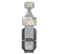 FOTGA Camera Cage Accessories Mount Extension for DJI Osmo Pocket 3 Vlogging Camera Extension Adapter, Protective Cage with Side NATO Rail / 1/4-20 Holes Recording Points / Arca Swiss Base