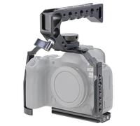 FOTGA Camera Cage and Top Handle Kit for Canon EOS R5 Mark II R5II Camera, Aluminium Alloy Vlogging Camera Cage Rig, with NATO Rail & Cold Shoe, Quick Release Plate for Arca