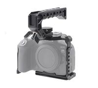 FOTGA Camera Cage and Top Handle Kit for Canon EOS R6 Mark II R6II Camera, Aluminium Alloy Video Vlogging Camera Cage Rig, with Quick Release Plate for Arca Swiss Standard