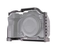 FOTGA Camera Cage Video Film Making Stabiliser Rig Aluminium Alloy with Cold Shoe Shoe and 1/4 Inch 3/8 Inch Screws for Canon EOS R7 Mirrorless Camera