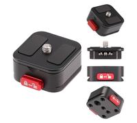 FOTGA Camera Quick Release Plate Claw Quick Release Plate Kit, with 1/4 Inch Screw & Clamp Adapter for DSLR/Mirrorless Cameras, Tripod, Slider, Handheld Gimbal, Stabilizer, Ball Head