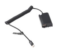 Fotga Coiled USB Type-C PD Power Cable + DMW-BLK22 DMW-BLF19 Dummy Battery DMW-DCC17 DC Coupler for Panasonic Lumix S5 S5II S5K S5C GH7 GH6 GH5II G9 G9II GH3 GH4 GH5 GH5s Mirrorless Camera