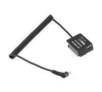 Fotga DMW-BLC12 Fully Decoded DMW-DCC8 Dummy Battery with Coiled Power Adapter Cable for Panasonic Lumix DMC-G5, DMC-G6, DMC-G7, DMC-FZ300, DMC-FZ200, DMC-FZ1000