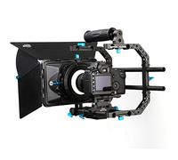 Fotga DP Series DIY 15mm Standard Rig Set Movie Kit Film Making System Matte Box + Top Handle with C- Bracket + 15mm Rail Rod Support Plate for Nikon Canon Sony BMCC....DSLR Sold By Manufacturer Directly. (M6 Set)