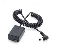 Fotga Extendable Power Cable Adapter for DC Connector to Decoded DC Coupler Dummy Battery NP-FW50 for Sony A7 A7R A7S II A5100 A6000 A6300 A6400 A6500 DSC-RX10 Camera
