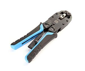 FOTGA LY516 RJ11 / RJ12 / RJ45 / RJ50 8P 10P 6P 4C Network LAN Cable Wire Crimping Tool Connector Net Wire Crimper,Black and Blue