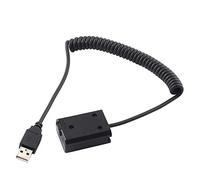 Fotga Power adapter cord for USB Connector to Decoded Dummy Battery NP-FW50 for Sony A7/7R/7S A7II A7RII A7SII A6000 A6100 A6300 A6400 A6500 DSC-RX10 II III IV Battery Bank V Mount Battery Plate