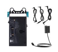 FOTGA Power Supply Adapter Distributor for Anton Bauer Gold Mount Battery 15mm DSLR Rig + NP-FW50 Dummy Battery for Sony A7 A7R A7S II A6000 A6100 A6400 A6500 Camera,Monitor,EVF,DC D-tap USB Output