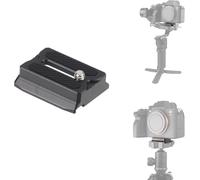 Fotga RS Upper Camera Quick Release Plate for DJI Ronin RS3 / RS 3 Mini/RS 3 Pro/RS 2 / RSC 2 / RS 4 / RS 4 Pro/RS 4 Mini Gimbal Stabilizer DSLR Mirrorless Camera Tripod Mount