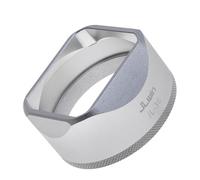 FOTGA Square Metal Lens Hood for Fujifilm Fuji X100VI, X100V, X100F, X100, X100S, X100T and X70 Camera Silver JL-36S