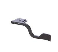 FOTGA Thumb Hand Grip, Metal Hot Shoe Thumb Hand Grip Compatible for Fujifilm Fuji XT100 X-T100 Camera (Black)