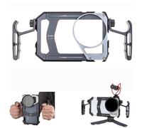 Fotga Universal Smartphone Cage Photo Video Stabilizer + Handles + 67mm Thread Filter Adapter for iPhone 17 16 15 14 Pro Max Samsung Cell Phone Vlog Live Stream Video Recording + Cold Shoe Mount
