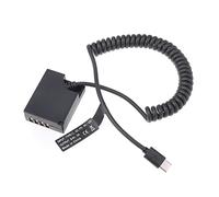 FOTGA USB-C Type-C to Decoded NP-W126 Dummy Battery Power Supply Spring Cable for Fujifilm XT3 XT20 XT30 XT200 X100F X100V XA3 XA5 XA7 XA10 XA20 X-Pro2 X-Pro2 - Pro3 HS50EXR Camera