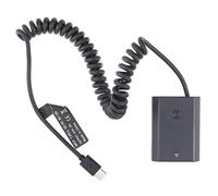 FOTGA USB-C Type-C to Full Decoded NP-FZ100 Dummy Battery Power Adapter Spring Cable for Sony A9 A9II A7III A7RIII A7SIII A7R3 A7R4 A7IV A6600 A7C A1 Camera