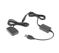 Fotga USB Power Adapter Cable + Decoded LP-E17 Dummy Battery DR-E18 for Canon EOS R8 R10 RP R50 77D 850D 800D 760D 750D 200DII 200D T6i T6s Rebel T7i Kiss X8i Camera