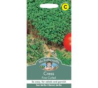 Fothergill's Cress Fine Curled, Vegetable Seeds, 4000 Seeds, Sow: Jan-Dec, Green