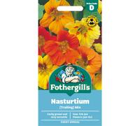 Fothergill's Nasturtium (Trailing) Mixed Flower Seeds, 35 Seeds, Sow: Feb-Jun, Orange/Red