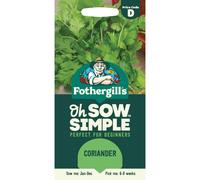 Fothergill's Oh Sow Simple, Coriander Vegetable Seeds, Sow: Jan-Dec, Green
