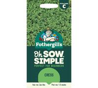 Fothergill's Oh Sow Simple, Cress Vegetable Seeds, Sow: Jan-Dec, Green