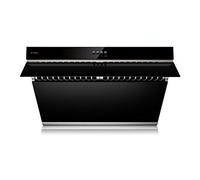 FOTILE JQG7522 30" Range Hood Unique Side-Draft Design for Under Cabinet or Wall Mount Modern Kitchen Vent Hood Powerful Motor LED Lights Mechanical Buttons (2. Onyx Black)