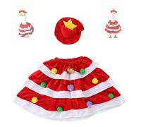 FOTJDRUJ Christmas Goose Outfits, Reusable Garden Porch Goose Statue Decoration, Made of Polyester Material, Easy to Install, Creating A Festive Spirit