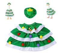 FOTJDRUJ Christmas Goose Outfits, Reusable Garden Porch Goose Statue Decoration, Made of Polyester Material, Easy to Install, Creating A Festive Spirit