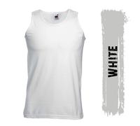FOTL Athletic Gym Vest - 100% Cotton - S-2XL - Single, 3 or 6 Pack - 6 Colours