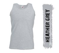 FOTL Athletic Gym Vest - 100% Cotton - S-2XL - Single, 3 or 6 Pack - 6 Colours