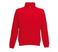 FOTL Men's Zip Neck Sweatshirt Premium Sweat Jacket Quarter 70/30 Zip Neck Top