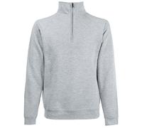 FOTL Men's Zip Neck Sweatshirt Premium Sweat Jacket Quarter 70/30 Zip Neck Top