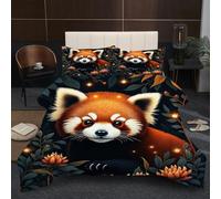Fotmung Comforter Set King Size 94" x 86" Little Panda, 3 Piece Soft Comforter Microfiber Duvet King Size, Breathable Bedding Quilt Set with 2 Pillowcases (19" x 29")
