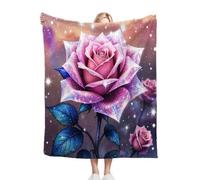 Fotmung Extra-Large Flannel Throw Pink Flower, 86"x94" Cover for Beds, Living Room, Guest Rooms, Warm Texture for Winter, Breathable for Cool Seasons, Suitable for home decoration C288