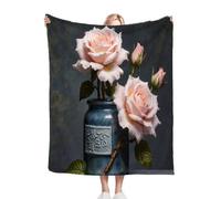 Fotmung Flannel Throw Blanket Colorful Heart, Double-Sided Plush - 50"x60" Medium Throw for Sofa, Bedroom, Home Office, Soft Texture for Relaxing, Unwinding, Easy to Clean, Maintain E350 L350-