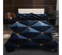 Fotmung Super King Duvet 102" x 86" Black Graphics, Super Quality Microfiber Quilt with 2 Pillowcases, Premium 3D Printed Super King Comforter for Holiday Birthday Gift