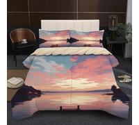 Fotmung Super King Duvet 102" x 86" Landscape, Super Quality Microfiber Quilt with 2 Pillowcases, Premium 3D Printed Super King Comforter for Holiday Birthday Gift