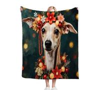 Fotmung Throw Blankets Kids 100x130 cm Animal Dog, 3D Super Soft Blanket Flannel Throws 130 x 100 cm for All Season, Microfiber Warm Flannel Bed Blanket for Kids Boy Girl R173