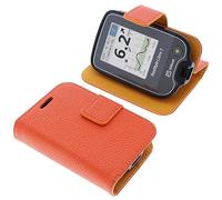 foto-kontor Bag compatible with Abbott Freestyle Libre 3 Book Style orange case protection cover book
