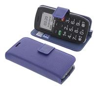 foto-kontor Case Compatible with Artfone C1 Book Style Blue Protective Cover Book